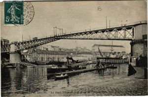 CPA BREST - Le Pont National vue prise de l'Avant Port (650344)
