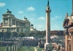 Postcard Altar Of Nation Landmark Victor Emmanuel II Nat'l Monument Rome Italy