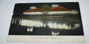 Pavilion at Houghton's Lake Bloomington Illinois Postcard Read & Write