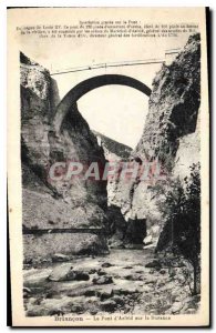 Old Postcard Briancon Le Pont D'Asfeld on the Durance