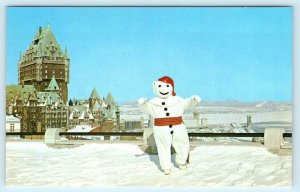 MONTREAL, CANADA ~ Carnaval de Quebec SNOWMAN Winter Carnival c1960-70s Postcard