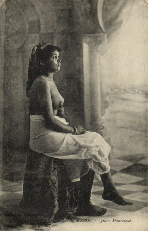 PC CPA Ethnic Nude Native Mandibu Type Young Females Vintage Postcard  (B634)  Europe - France - Provence-Alpes-Cote d'Azur - Alpes Maritimes  [06] - N / HipPostcard