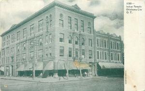 Vintage Postcard Indian Temple Oklahoma City O.T.  OK