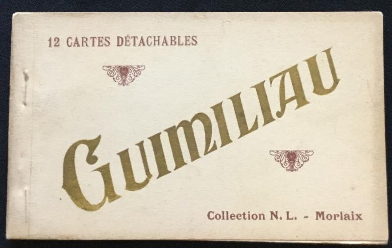 Postcard Unused “Guimiliau” 12 Detachable  cards scenes in Paris France 1914