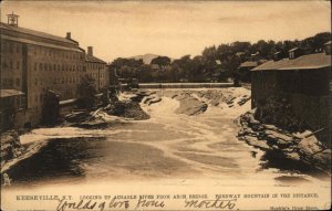 Keeseville NY River & Mill Bldgs c1905 TUCK Postcard 