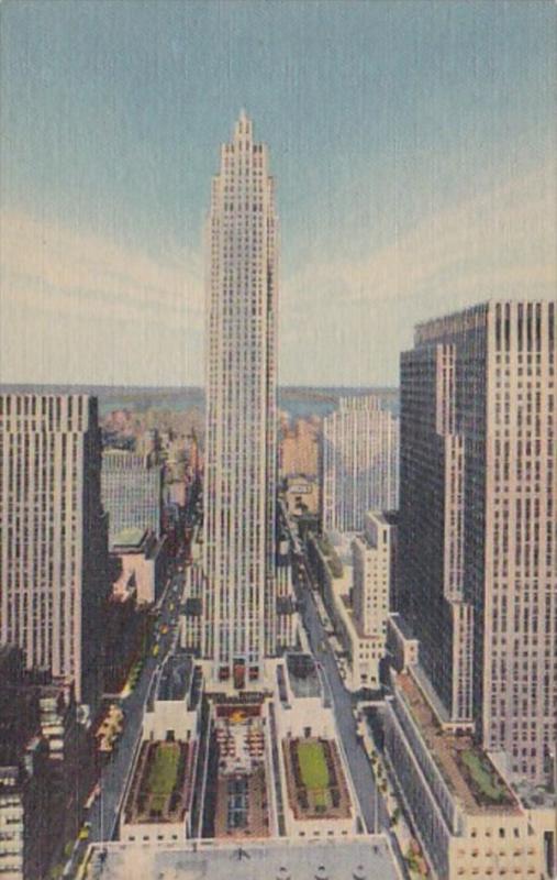 New York City R C A Building Rockefeller Center Curteich