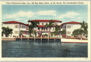 Vintage Casa Glamaretta Apts., Inc., Fort Lauderdale, Fla. Postcard P130