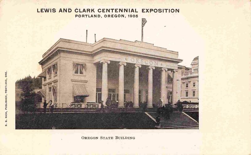 Oregon State Building Lewis Clark Exposition 1905 Portland OR postcard