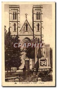 Saint Laurent du Pont - The Church - Old Postcard