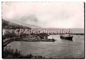 Postcard Modern Bastia On A Ship In The New Departure Port