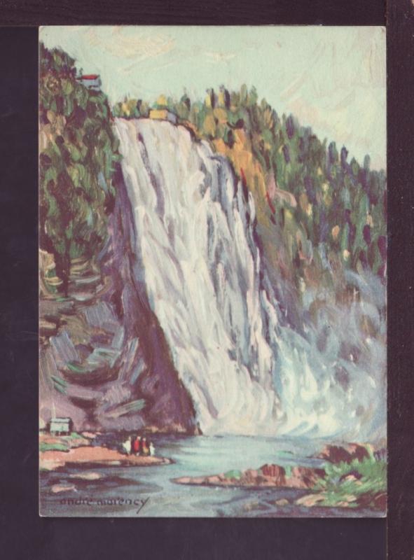 Montmorency Falls Painting Andre Morency Post Card 2912