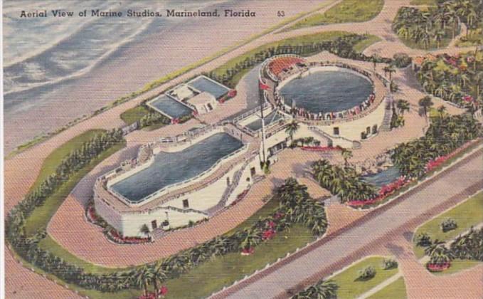 Florida Marineland Aerial View Of Marine Studios Curteich