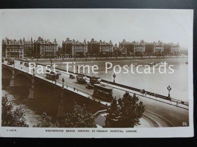 c1932 RP - St. Thomas' Hospital, Westminster Bridge, London