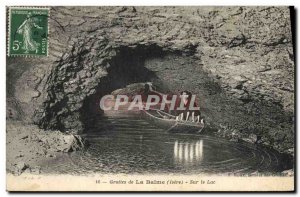 Old Postcard Caves of the Balme (Isere) On Lake
