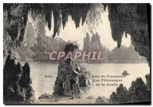 Old Postcard Bois de Vincennes Picturesque View of the Grotto