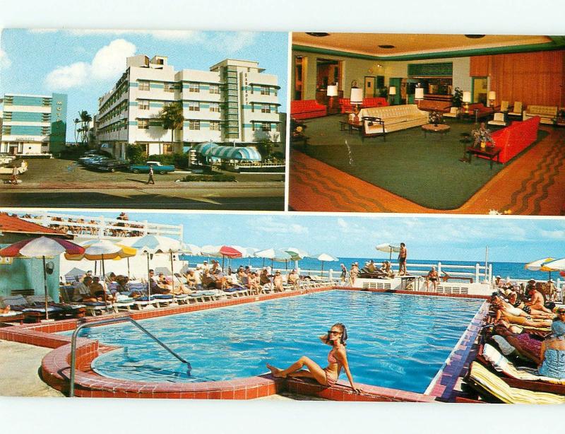 Postcards Bancroft Hotel Miami Beach Florida # 815A