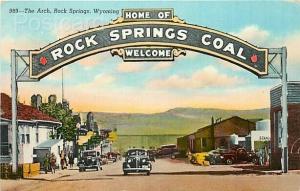 WY, Rock Springs, Wyoming, The Arch, Street Scene, Sanborn Souvenir  No. 1B465-N