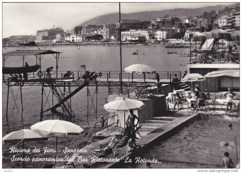 RP; Riviera dei Fiori, Scorcio panorama dal Bar Ristorante La Rotonda, Sanr...