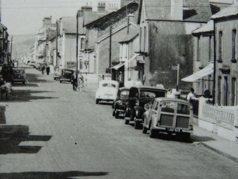 Wales Ceredigion BORTH High Street c1960s RP Postcard by Frith