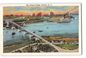 Buffalo New York NY Postcard 1915-1930 Peace Bridge