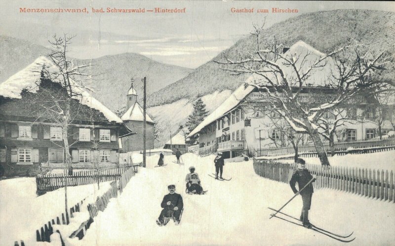 Germany Menzenschwand bad Schwarzwald Hinterdorf Gasthof zum Hirschen 03.85