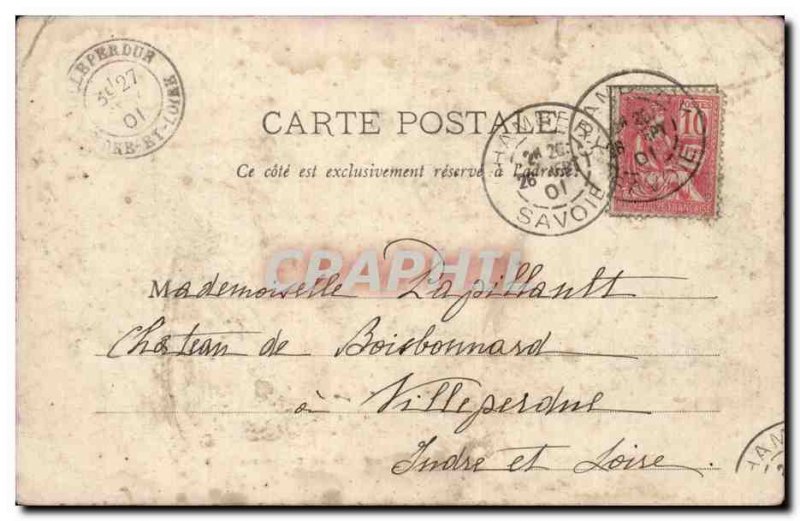 Old Postcard Hautecombe Embarcadere on Lake Bourget