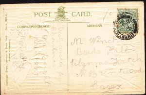 Genealogy Postcard- Family History - Winch - Pilgrims Hatch, Essex C1005