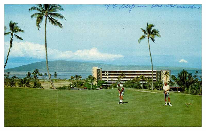 Postcard HOTEL SCENE Kaanapali Beach Hawaii HI AQ2430