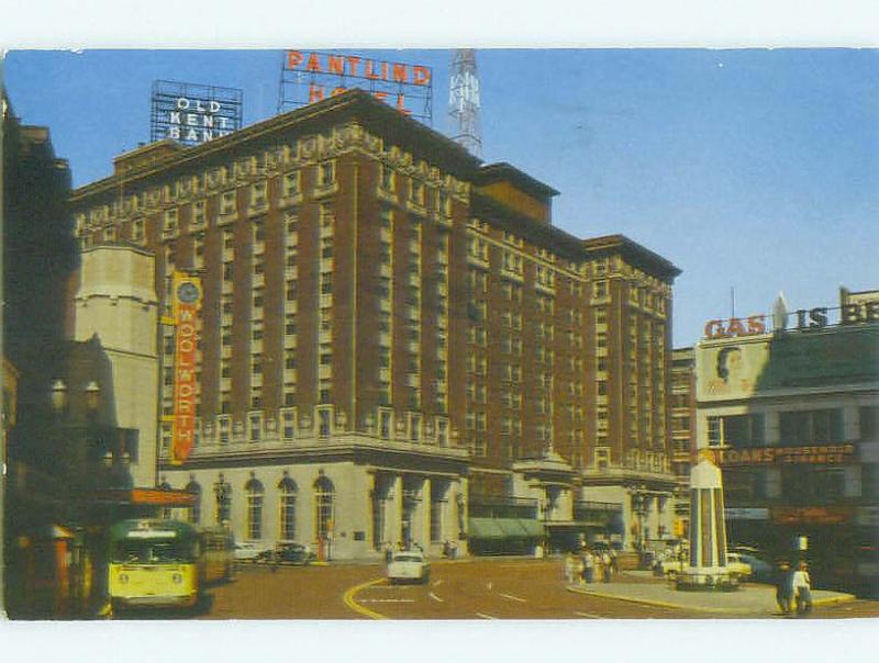 Pre-1980 WOOLWORTH'S STORE & PANTLIND HOTEL Grand Rapids Michigan MI HQ1376