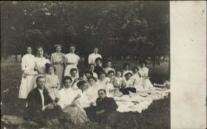Conestogo Ontario Picnic c1910 Real Photo Postcard