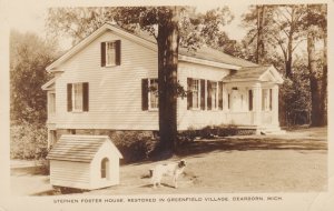 Michigan Dearborn Stephen Foster House Restored In Greenfield Village Real Photo