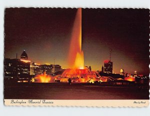 M-111569 Skyline Buckingham Memorial Fountain Grant Park Chicago Illinois