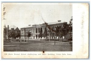 1907 State Normal School Auditorium Office Building Cedar Falls Iowa IA Postcard