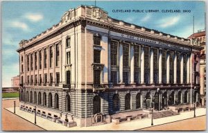 1939 Cleveland Public Library Cleveland Ohio OH Posted Postcard