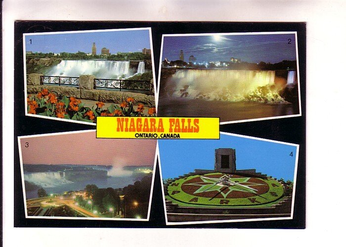 Falls and Clock, Niagara Falls, Ontario,