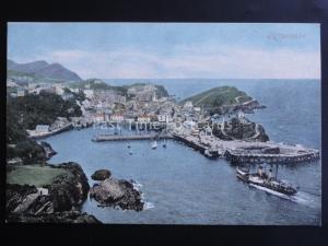 Devon INFRACOMBE showing Harbour View & Paddle Steamer c1903 by Valentine