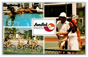 Vintage 1970's Postcard Sundial Beach Hotel & Tennis Club Sanibel Island Florida 