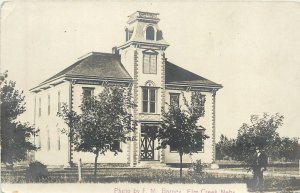Postcard RPPC C-1910 Nebraska Elm beautiful building Barney 23-13453