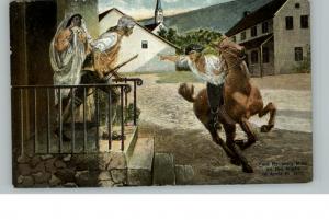 BOSTON MA Paul Revere's Ride c1910 Postcard