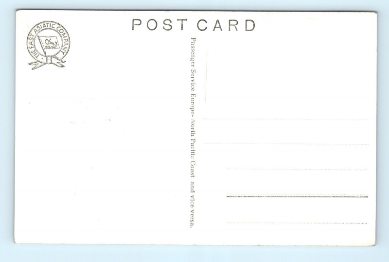 RPPC Steamship Europa East Asiatic Ship Company Real Photo Postcard