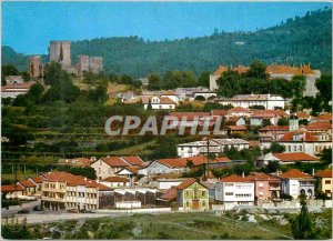 Postcard Modern Guimaraes (Portugal) and Le Chateau Partial