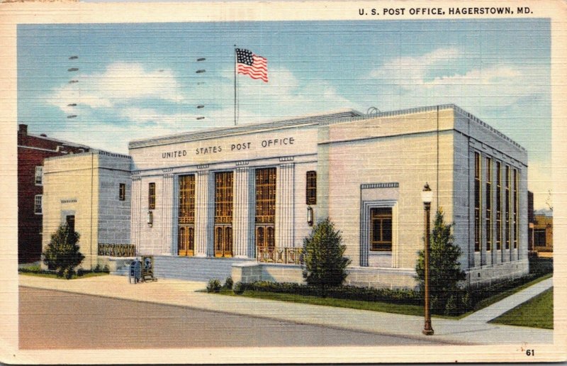 Maryland Hagerstown Post Office 1946 United States Maryland