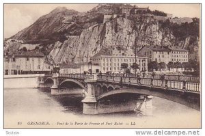 GRENOBLE , France , 00-10s ; Pont de la Porte de France et Fort Rabot