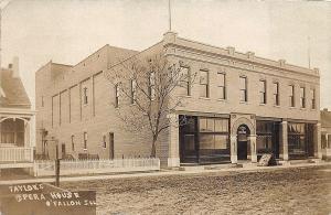 Fallon IL Taylor's Opera House Movie Posters Dirt Street RPPC Postcard