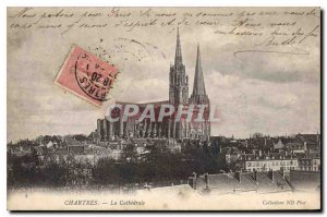 Old Postcard Chartres The Cathedral