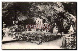 Sainte Baume Old Postcard Interior of the cave