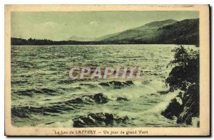 Postcard Old Lake Laffrey a day of great wind