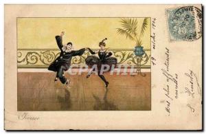 Old Postcard Pierrot Theater