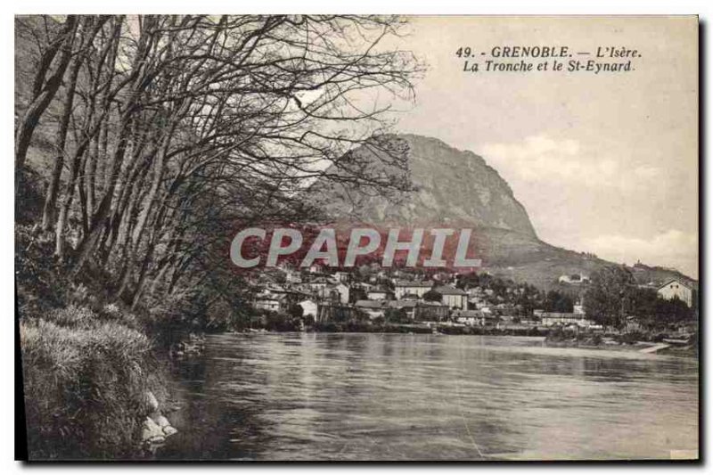 Old Postcard Grenoble Isere La Tronche and St Eynard