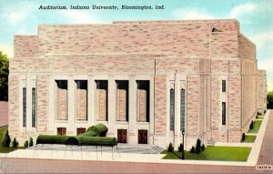 Indiana Bloomington Auditorium Indiana University Curteich